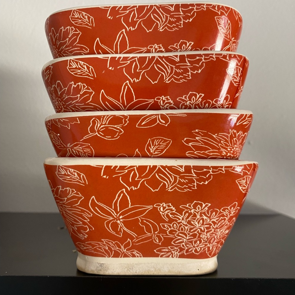 Threshold | Small Square Bowls | Set of 4